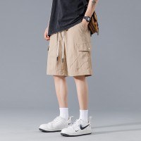 新款休闲短裤男生夏季薄款五分马裤男生宽松男款运动工装裤子