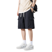 新款休闲短裤男生夏季薄款五分马裤男生宽松男款运动工装裤子