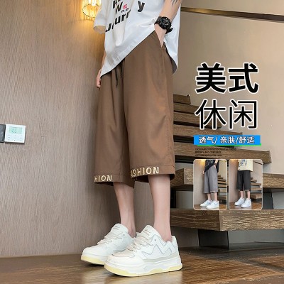 <!--新款速干工装短裤男2024夏季新款男士七分休闲裤子胖子宽松大码潮-->