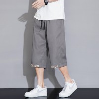 新款大码男士七分裤夏季薄款宽松直筒学生裤子外穿透气休闲潮短裤