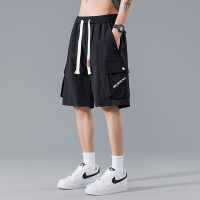 2024新款大码工装短裤男夏季男士运动休闲美式中裤男生速干宽松五