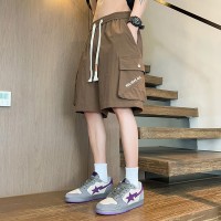 2024新款大码工装短裤男夏季男士运动休闲美式中裤男生速干宽松五