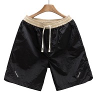 夏天休闲短裤男生夏季薄款宽松沙滩马裤冰丝中裤男士运动五分裤子