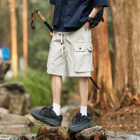 户外透气工装短裤男士中裤夏季薄款潮牌宽松直筒休闲宽松休闲五分