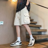 大码工装短裤男男士运动休闲美式中裤男生速干宽松五分裤子潮牌