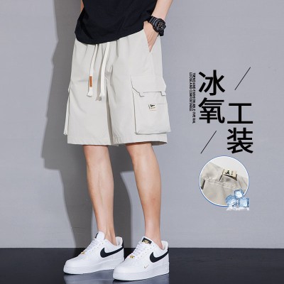 <!--大码工装短裤男夏季男士运动休闲美式中裤男生速干宽松五分裤子-->