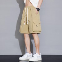 大码工装短裤男夏季男士运动休闲美式中裤男生速干宽松五分裤子