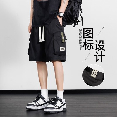 <!--新款大码休闲短裤男生夏季薄款五分马裤男生宽松男款运动工装裤子-->