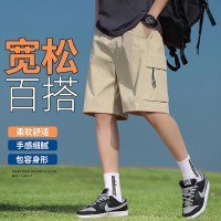 锦纶冰感短裤耐磨薄款多口袋工装裤糖果色五分裤情侣款高品质