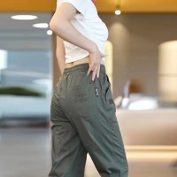 2024夏季薄款潮牌潮流运动韩版百搭裤子纯色透气休闲