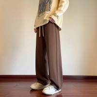 Q休闲裤男2024春秋季新款阔腿裤束脚潮流显瘦宽松运动港风裤