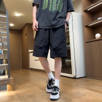 Q2024夏季短裤男士冰丝宽松潮流百搭运动休闲旅游简约户外短