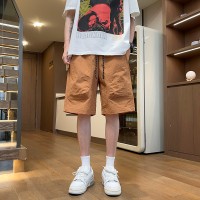 Q2024夏季短裤男士冰丝宽松潮流百搭运动休闲旅游简约户外短