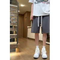 Q夏季短裤男士宽松纯色冰感时尚百搭潮流运动学生情侣简约裤