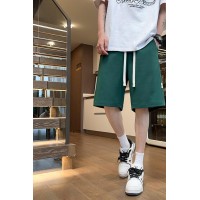 Q夏季短裤男士宽松纯色冰感时尚百搭潮流运动学生情侣简约裤