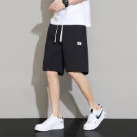 男士休闲短裤夏季薄款透气亲肤宽松直筒大码男装五分休闲裤中裤男