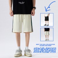 美式短裤男士夏季薄款中裤子潮牌宽松大码夏天外穿运动休闲五分裤