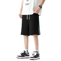 美式短裤男士夏季薄款中裤子潮牌宽松大码夏天外穿运动休闲五分裤