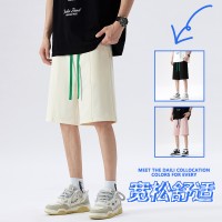 美式潮流短裤男2024新款宽松运动休闲垂感裤子男生夏季五分裤潮牌