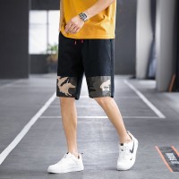 Q迷彩短裤男士夏季薄款潮牌宽松五分裤沙滩男裤运动休闲短裤