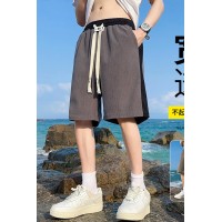 Q休闲短裤男夏季灯芯绒新潮五分裤韩版潮流拼色宽松休闲运动