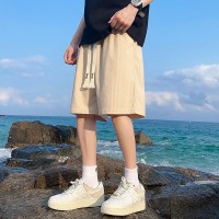 Q冰丝短裤男生中裤夏天薄款速干运动宽松休闲潮牌情侣五分裤