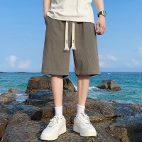 Q冰丝短裤男生中裤夏天薄款速干运动宽松休闲潮牌情侣五分裤