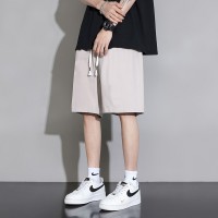 Q纯棉短裤男夏季新款宽松直筒五分裤韩版潮流垂感休闲运动裤
