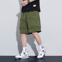 Q户外工装短裤男薄款夏季运动宽松大码休闲中裤男士五分裤子