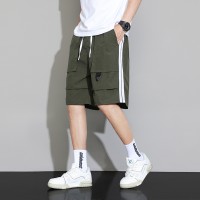锦纶冰丝工装短裤男士夏季薄款潮牌宽松速干运动休闲学生五分裤男