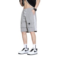锦纶冰丝工装短裤男士夏季薄款潮牌宽松速干运动休闲学生五分裤男