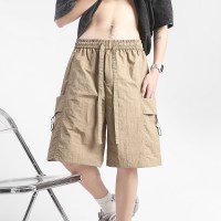 2024新款夏季梭织速干锦纶工装五分裤子男女港风潮流休闲短裤
