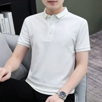 夏季男士短袖T恤全棉薄款商务翻领男装polo衫男款