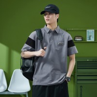 Q夏季男士纯色短袖年男装