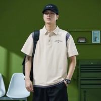 Q夏季休闲宽松美式街头短袖男款上衣休闲潮流