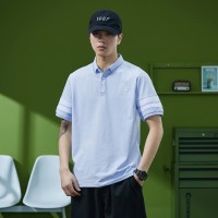 Q男士短袖夏季POLO港风高档运动轻奢潮流休闲翻领百搭宽松上
