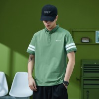 Q夏季薄款短袖T恤男商务休闲polo衫男新款韩百搭衬衣时尚上衣