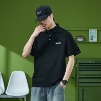 Q重磅宽松短袖T恤男夏季2024年新款潮牌休闲POLO衫男上衣