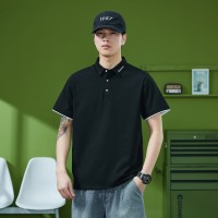 Q男装半袖T恤夏季新款士短t翻领polo衫潮流休闲帅气有领体恤