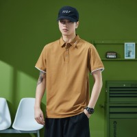 Q男装半袖T恤夏季新款士短t翻领polo衫潮流休闲帅气有领体恤