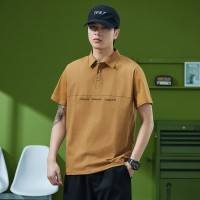 Q短袖t恤男Polo衫宽松翻领上衣服打底休闲纯棉半袖带领体恤男