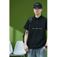 Q夏季POLO衫男宽松大码夏季ins拼接短袖潮牌翻领T恤