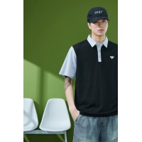 Q夏季纯棉polo衫男宽松大码潮牌ins体恤潮流胖子半袖短袖t恤