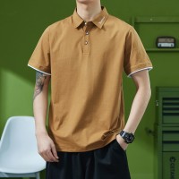 Q男装半袖T恤夏季新款士短t翻领polo衫潮流休闲帅气有领体恤