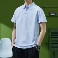 Q男装半袖T恤夏季新款士短t翻领polo衫潮流休闲帅气有领体恤