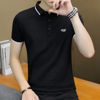 Q男士短袖T恤夏季韩版上衣新款POLO衫有领翻领修身青少年衣服