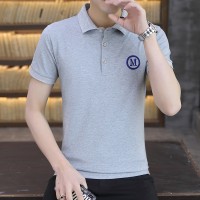 Qpolo衫短袖男夏季潮牌翻领T恤半袖潮流修身商务休闲上衣体恤