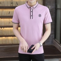 Q夏季男士短袖T恤韩版翻领polo衫潮流青年打底衫男装上衣