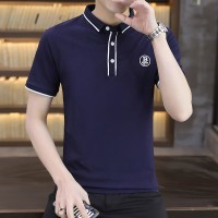 Q夏季男士短袖T恤韩版翻领polo衫潮流青年打底衫男装上衣