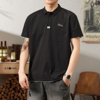 Q新款男士polo衫简约翻领短袖t恤夏季薄款潮流纯棉半袖